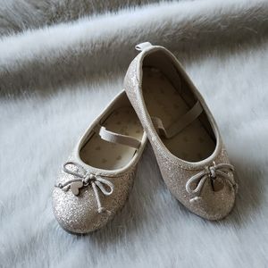 Carter's Glitter Ballet Flats Toddler Size 6